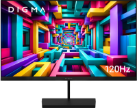Монитор Digma 23.8" Progress 24P601F черный IPS LED 1ms 16:9 HDMI M/M матовая 250cd 178гр/178гр 1920x1080 120Hz DP FHD 2.95кг