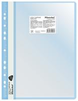 Папка-скоросшиватель Silwerhof 255120-02 A4 прозрач.верх.лист 10 вкладышей боков.перф. полипропилен голубой