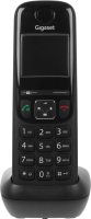 Трубка доп. Dect Gigaset AS690HX черный для AS690