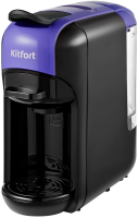 Кофемашина Kitfort КТ-7105-1 1450Вт черный/фиолетовый