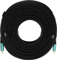 Кабель аудио-видео Cactus CS-HDMI-AOC-2.1-50 HDMI (m)/HDMI (m) 50м. позолоч.конт. черный