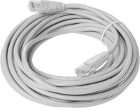 Патч-корд KingPrice KP-PC-c5e-10m-g 1Гбит/с UTP 4 пары cat.5E solid CCA molded 10м серый RJ-45 (m)-RJ-45 (m)