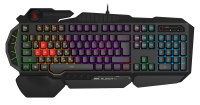 Клавиатура A4Tech B310N черный USB Multimedia for gamer LED (подставка для запястий) кабель 1.8м
