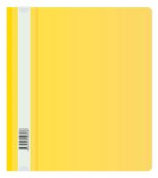 Папка-скоросшиватель Бюрократ Люкс -PSL20A5YEL A5 прозрач.верх.лист пластик желтый 0.14/0.18