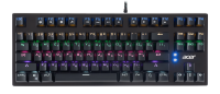 Клавиатура Acer OKW126 механическая черный USB Multimedia for gamer для ноутбука LED (ZL.KBDEE.00G) кабель 1.8м