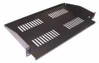 Полка стационарная Lanmaster TWT-CB-SF300-2U/60 2U нагр.:60кг. 19" 300мм черный