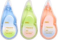 Лента коррект. Deli EH333 12мx5мм ассорти корпус белый блистер (упак.:3шт)