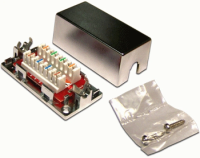 Соединитель Lanmaster LAN-CNB-STP5E (упак.:1шт) 1м серебристый