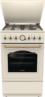 Плита Комбинированная Gorenje GKS5B70CLI бежевый (металлическая крышка) реш.чугун