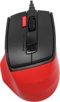 Мышь A4Tech Fstyler FM45S Air красный/черный оптическая 2400dpi silent USB 7but (FM45S AIR USB (SPORTS RED))