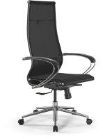 Кресло Метта ErgoLife Set 7 черный сиденье черный сетка с подголов. крестов. сталь хром