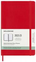 Еженедельник Moleskine ACADEMIC SOFT WKNT Large 130х210мм датир.18мес 208стр. мягкая обложка красный