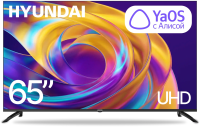 Телевизор LED Hyundai 65" H-LED65BU7012 YaOS Frameless черный 4K Ultra HD 60Hz DVB-T DVB-T2 DVB-C DVB-S DVB-S2 USB WiFi Smart TV