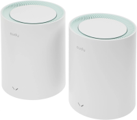 Бесшовный Mesh роутер Cudy M1300 (M1300(2-PACK)) AC1200 10/100/1000BASE-TX белый (упак.:2шт)