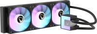 Система водяного охлаждения Formula Ice Jet Glow 360 ARGB Soc-AM5/AM4/1200/2066/1700/1851 черный 4-pin 1-27dB Al+Cu 300W 2020gr Ret (ICE JET GLOW 360 BK)