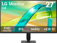 Монитор LG 27" 27U411B-B черный IPS LED 16:9 HDMI матовая 250cd 178гр/178гр 1920x1080 144Hz FreeSync Premium VGA FHD 3.9кг