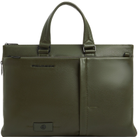 Деловая сумка мужская Piquadro Russel CA4021W137/VE2 с отделением для ноутбука 15.6" хаки натур.кожа