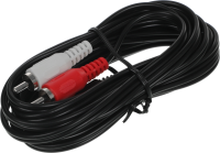 Кабель аудио Ningbo JAAC010-3 2хRCA (m)/Jack 3.5 (m) 3м. черный