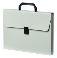 Портфель Бюрократ ДеЛюкс DLPP01MILK 1 отдел. A4 пластик 0.7мм молочный