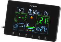 Погодная станция SunWind SW-WSH160-COLOR черный
