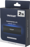 Накопитель SSD Patriot USB-C 2TB PTPL2TBPECB Lite Transporter черный