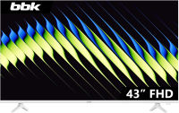 Телевизор LED BBK 43" 43LEM-1053/FTS2C (W) белый FULL HD 60Hz DVB-T2 DVB-C DVB-S2 USB (RUS)