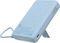 Мобильный аккумулятор Xiaomi Magnetic BHR08PCGL 10000mAh QC3.0/PD3.0 33W 3A USB-C беспров.зар. голубой