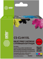 Картридж струйный Cactus CS-CL441XL CL-441XL многоцветный (18мл) для Canon Pixma GM2040/4040/GM2140/2240 с чипом