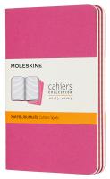 Блокнот Moleskine CAHIER JOURNAL CH011D17 Pocket 90x140мм обложка картон 64стр. линейка розовый неон (3шт)