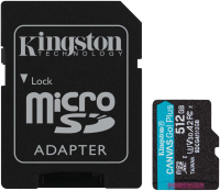 Флеш карта microSDXC 512GB Kingston SDCG4/512GB Canvas Go! Plus V10 A2 + adapter