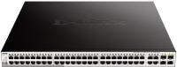 Коммутатор D-Link DGS-1210-52MP/F DGS-1210-52MP/F4A (L2) 48x1Гбит/с 4xКомбо(1000BASE-T/SFP) 4SFP 48PoE 370W настраиваемый