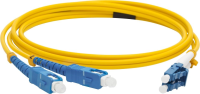 Патч-корд Lanmaster LAN-2LC-2SC/SU-15 2x9/125 OS1/OS2 LC дуплекс-SC дуплекс 15м LSZH оранжевый