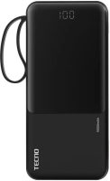 Мобильный аккумулятор Tecno OnGO L101 10000mAh 12W 2.4A 2xUSB-A/USB-C черный