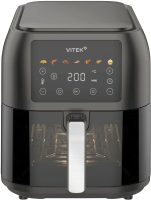 Аэрогриль Vitek VT-AF8001 8л 1700Вт темно-серый/черный