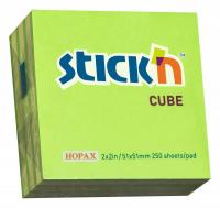 Блок самоклеящийся бумажный Stick`n 21339 51x51мм 250лист. 70г/м2 неон+пастель 2цв.в упак.