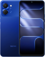 Смартфон Tecno Spark Go 3 64Gb 4Gb синий моноблок 3G 4G 2Sim 6.75" 720x1600 Android 15 13Mpix 802.11 a/b/g/n/ac GPS GSM900/1800 Protect microSD max1024Gb