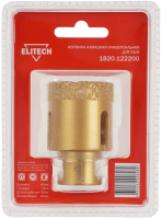 Коронка Elitech 1820.122200 универсал. Д=40мм (1пред.) для угл.шлифм.