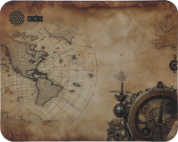 Коврик для мыши Cactus Vintage map 250x200x3мм (CS-MP-D10S)