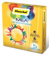 Мел цветной асфальтовый Silwerhof 882087-05 Солнечная коллекция 5цв. картон.кор.