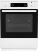 Плита Электрическая Gorenje GEC6C40WG белый стеклокерамика (без крышки)