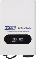 Стабилизатор напряжения Rucelf IS-650-LCD 0.6кВА однофазный белый
