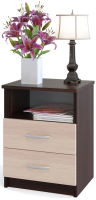 Тумба Сокол КТ-09.1 приставная прикроватная 410x340x540мм/бежевый венге (КТ09.1В5Б5)