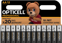Батарея Opticell Professional LR6 AA (12шт) блистер