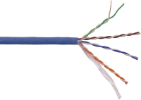 Кабель информационный Lanmaster LAN-5EUTP-HFLT-BL кат.5E UTP 4 пары 24AWG LSZH внутренний 305м синий