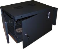 Шкаф коммутационный Lanmaster (TWT-CBWNM-12U-6X6-BK) настенный 12U 600x600мм пер.дв.металл черный