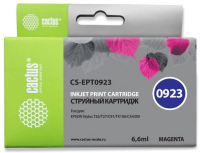 Картридж струйный Cactus CS-EPT0923 T0923 пурпурный (6.6мл) для Epson Stylus C91/CX4300/T26/T27/TX106/TX109/TX117/TX119 с чипом