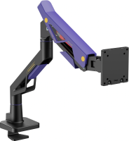 Кронштейн для мониторов Ultramounts UM741BP черный/фиолетовый 24"-57" макс.30кг крепление к столешнице поворот и наклон