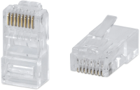 Коннектор Cabeus (8P8C-C6) кат.6 RJ45 прозрачный