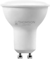 Лампа светодиодная Thomson TH-B2327 8Вт цок.:GU10 полусф. 220B св.свеч.бел.хол. MR16 (упак.:1шт)