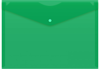 Конверт на кнопке Silwerhof Eco SE-PK120/GRN A4 пластик 0.12мм зеленый